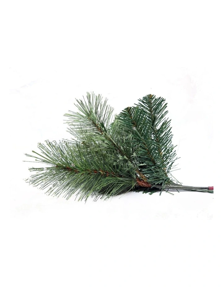 Glistening Pine 210cm 300L Pre-Lit Christmas Tree 929 Tips in Green image 4