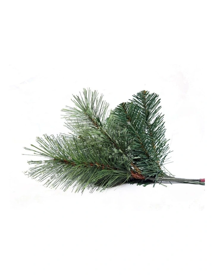 Glistening Pine 210cm 300L Pre-Lit Christmas Tree 929 Tips in Green image 5