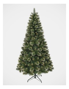Scotch Gold Glitter Christmas 210cm 300L Prelit Pine Tree: 786 tips