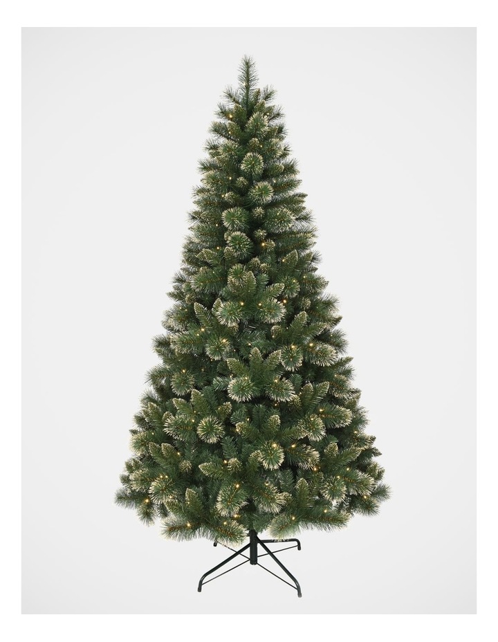 Scotch Gold Glitter Christmas 210cm 300L Prelit Pine Tree: 786 tips image 1