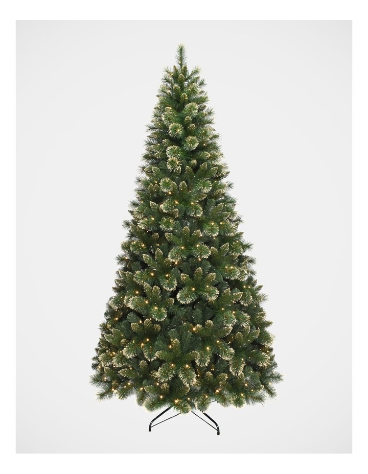 Scotch Gold Glitter Christmas 240cm 400L Prelit Pine Tree: 1111 tips image 1