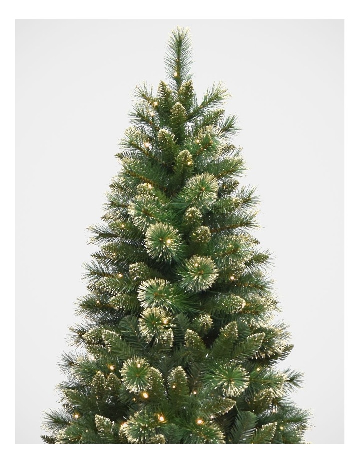 Scotch Gold Glitter Christmas 240cm 400L Prelit Pine Tree: 1111 tips image 2