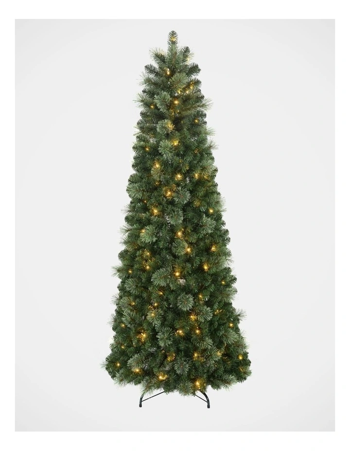 Aurora 210cm 200L Pre-lit Pop Up Christmas Tree 1010 tips in Green image 1