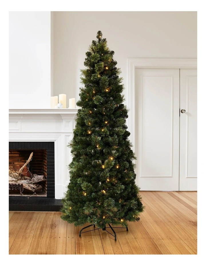 Aurora 210cm 200L Pre-lit Pop Up Christmas Tree 1010 tips in Green image 2