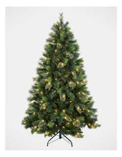 New Oregon 180cm Cashmere 230L Pre-lit Christmas Tree 824 tips in Green