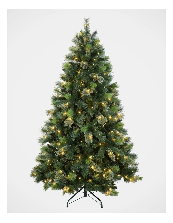 New Oregon 180cm Cashmere 230L Pre-lit Christmas Tree 824 tips in Green image 1