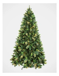 New Oregon 240cm Cashmere 400L Pre-lit Christmas Tree 1601 tips in Green