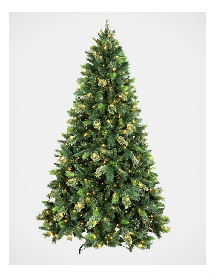 New Oregon 240cm Cashmere 400L Pre-lit Christmas Tree 1601 tips in Green image 1