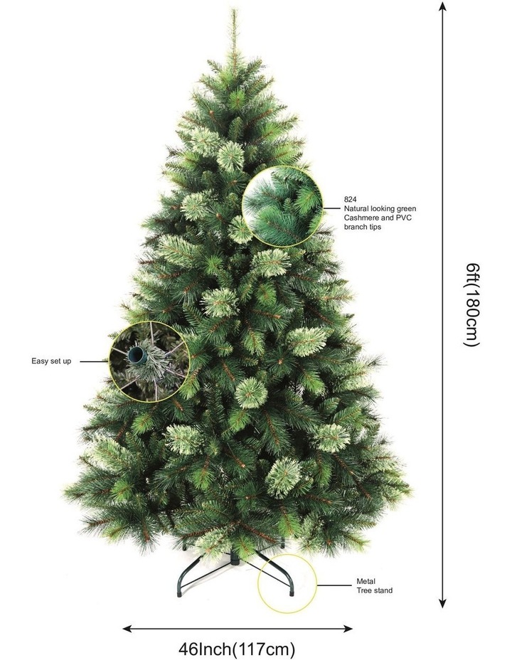 New Oregon 180cm Cashmere Christmas Tree 820 tips in Green image 4