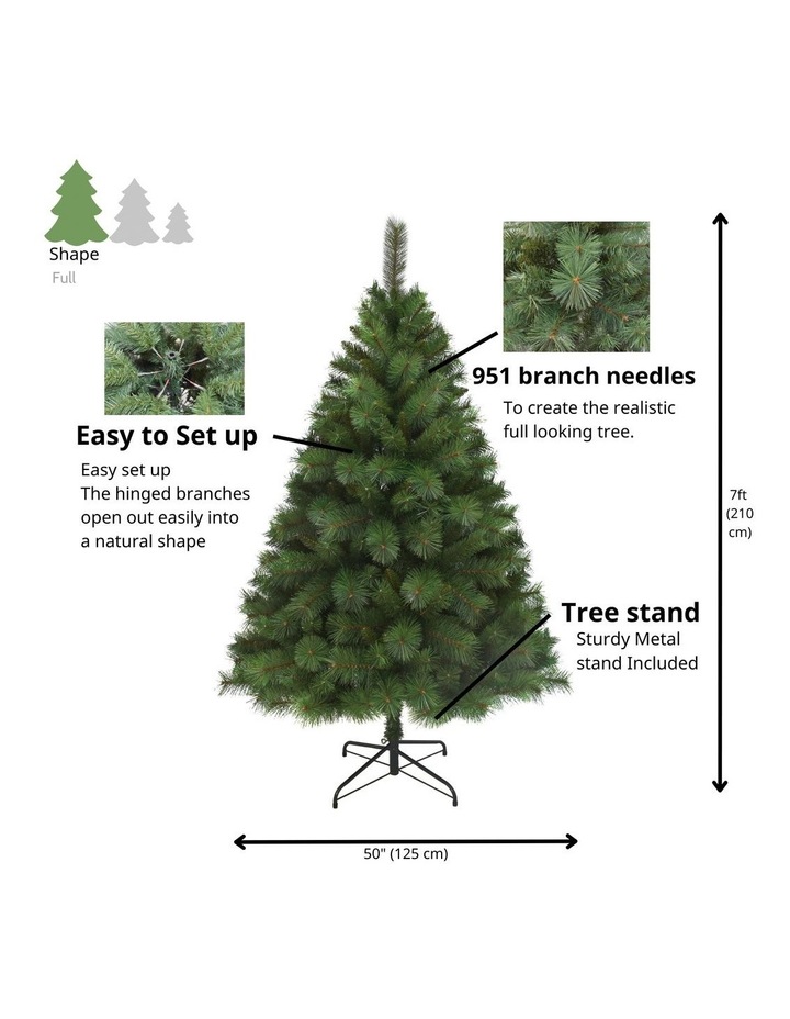 Deluxe Reno 210cm Pine Tree 951 tips in Green image 4