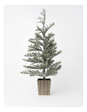 Flocked christmas tree myer clearance