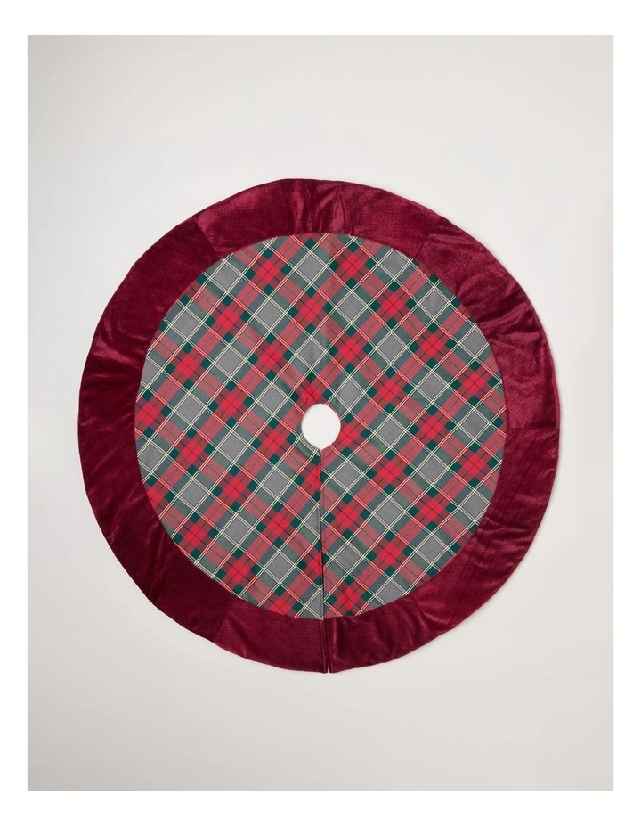 Heirloom Christmas Tartan Tree Skirt 120cm in Multi image 1