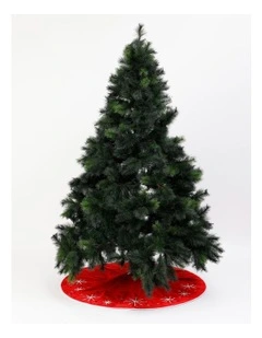 Candyland Christmas Stitched Snowflake Tree Skirt 120cm in Multi