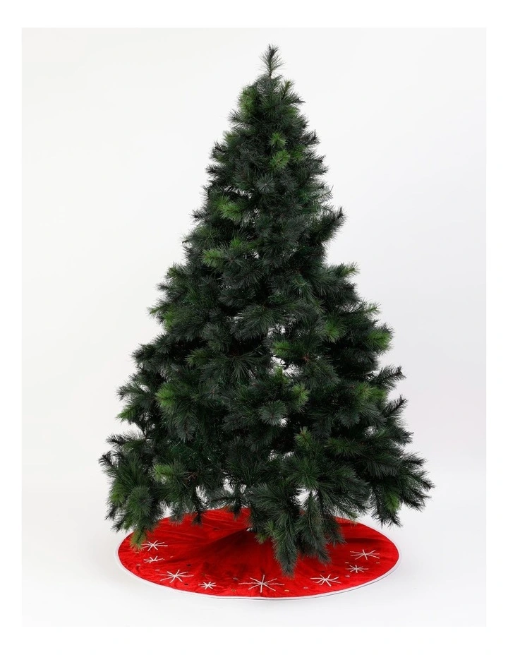 Candyland Christmas Stitched Snowflake Tree Skirt 120cm in Multi image 1