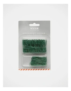 200 Piece Ornament Hooks in Green