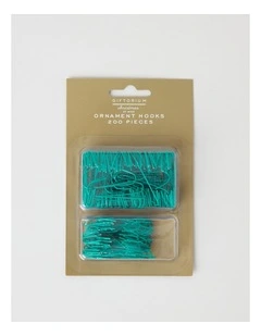 200 Piece Ornament Hooks in Green