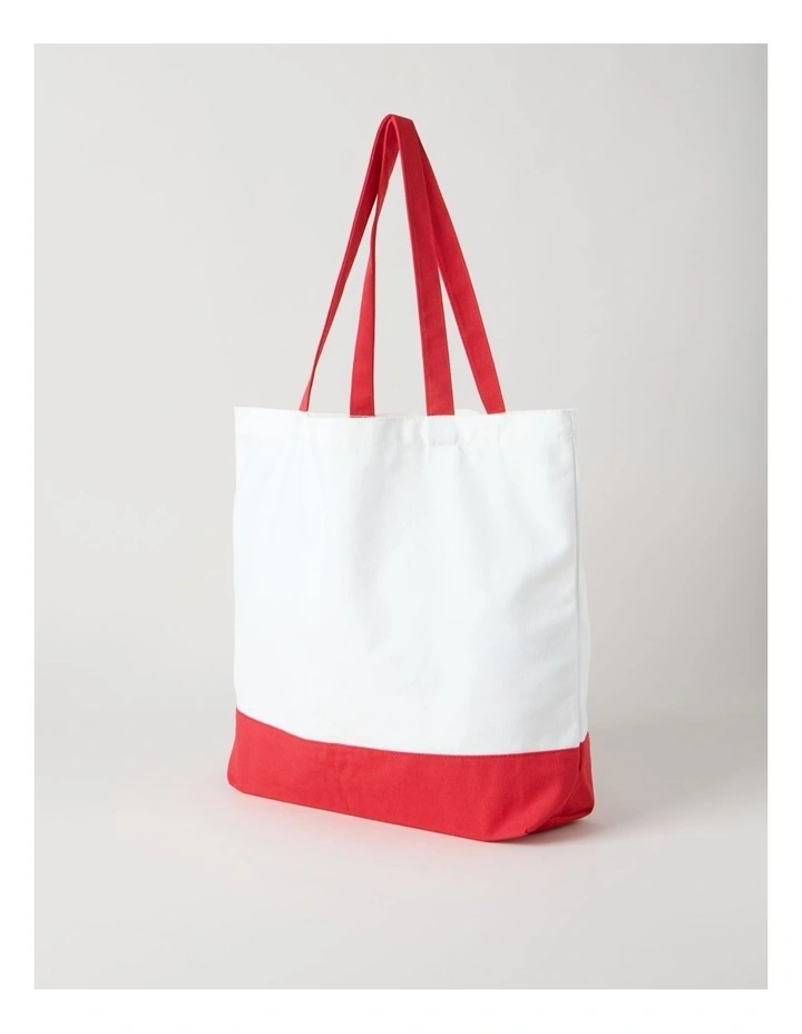 2026 Charity Bear Twins Fabric Tote in Cream: 35cm image 3