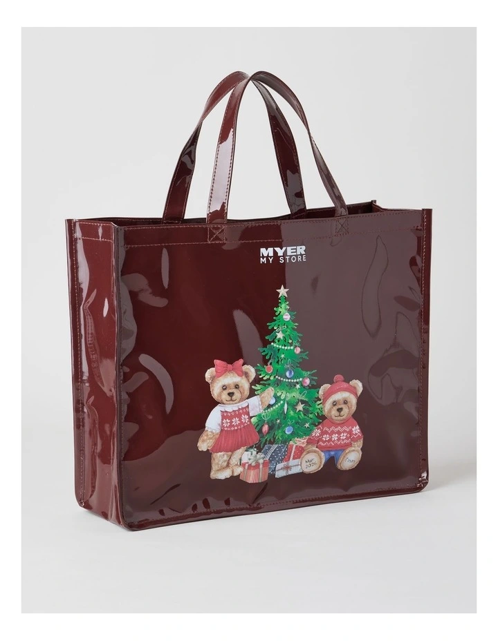 Heirloom 2026 Twins Charity Bear PU Tote in Cream: 35cm image 3