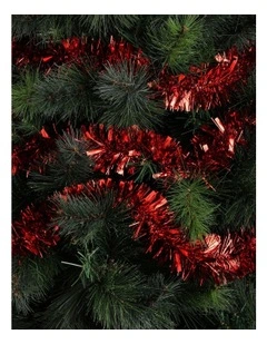 Myer Giftorium Traditional Tinsel 8cm x 4m in Silver