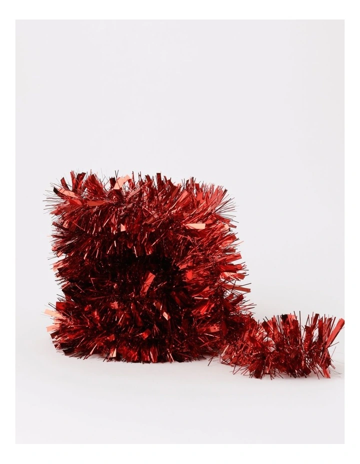 Myer Giftorium Traditional Tinsel 8cm x 4m in Silver image 2