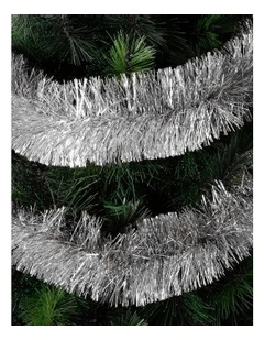 Two Ply Tinsel, Silver 3.5cm x 4m