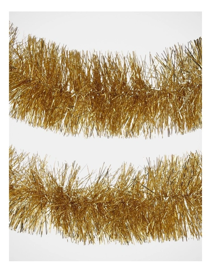 Two Ply Tinsel, Champagne 3.5cm x 4m image 2