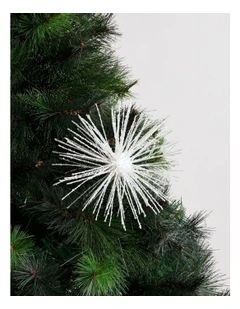 Candyland Christmas Plastic Starbust Pick 50cm in Silver
