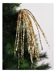 Luxe Christmas Sequin Falling Star Pick 53cm in Gold