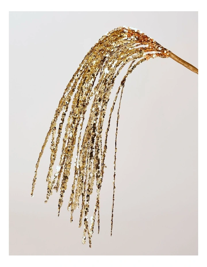 Luxe Christmas Sequin Falling Star Pick 53cm in Gold image 4
