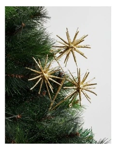 Luxe Christmas Starburst Spray 60cm in Gold