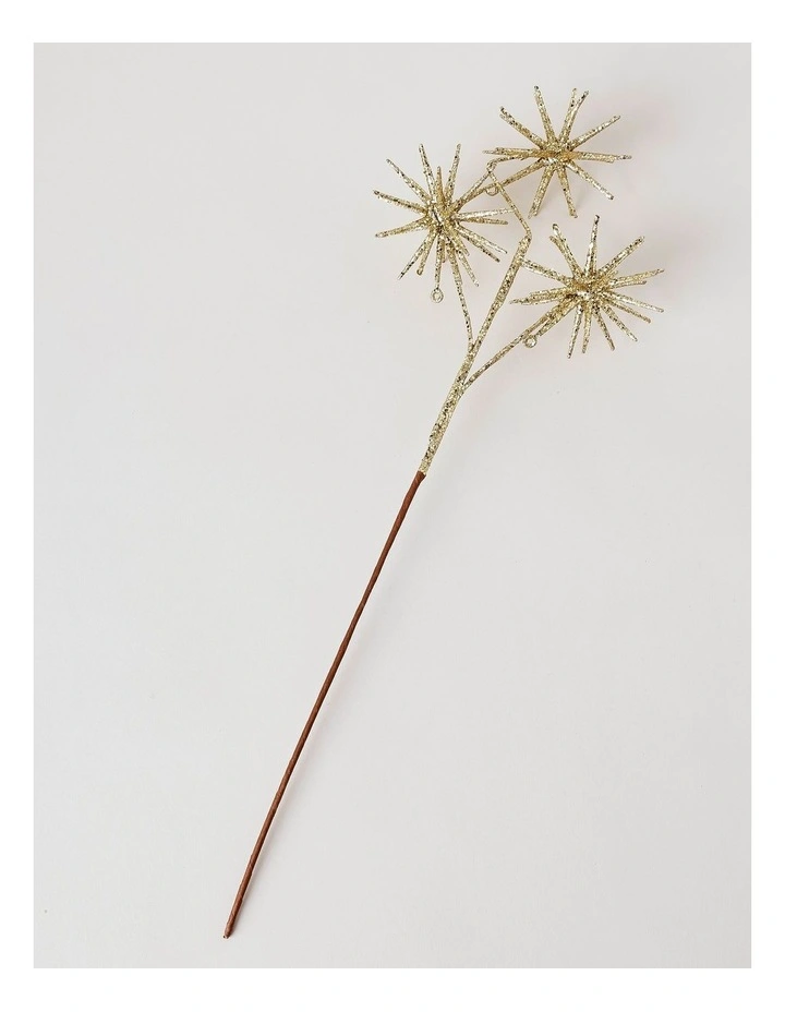 Luxe Christmas Starburst Spray 60cm in Gold image 2