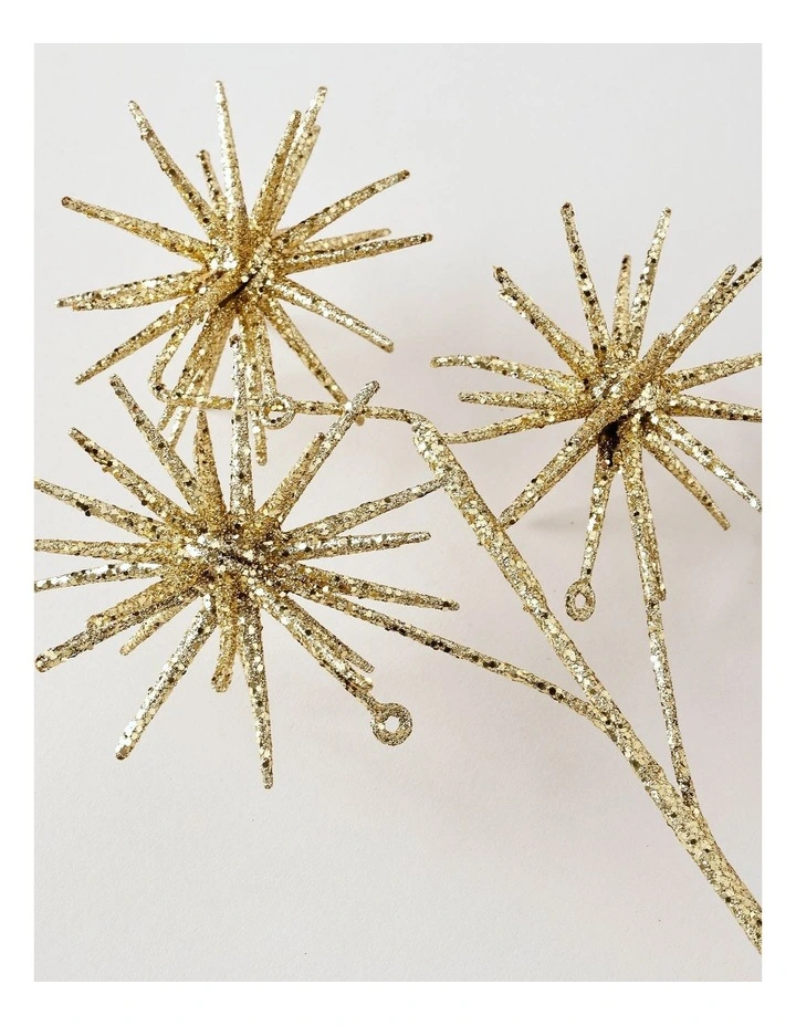 Luxe Christmas Starburst Spray 60cm in Gold image 4