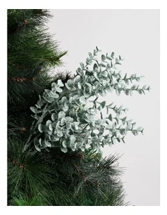Eucalyptus Christmas Faux Plastic Eucalyptus Christmas Pick 50cm in Blue