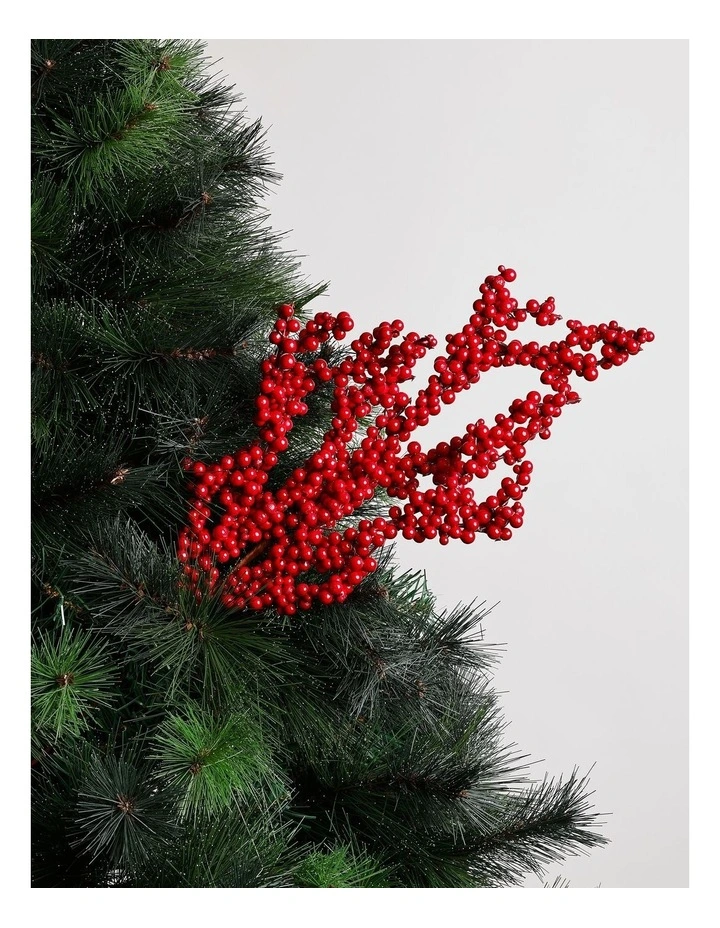 Heirloom Christmas Berry Spray Tree 50cm in Red image 1