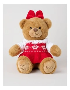 Christmas Evie 2026 Christmas Charity Bear in Red: 40cm