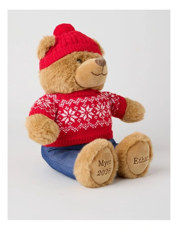 Christmas Ethan 2026 Christmas Charity Bear in Red: 40cm image 3