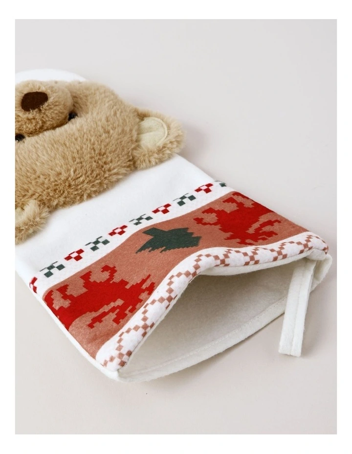 2025 Dawson Christmas Charity Bear Felt Stocking 42cm in Multi image 3