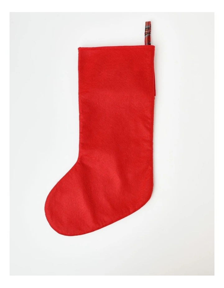 Heirloom Christmas Cuffed Tartan Stocking 44cm in Multi image 3