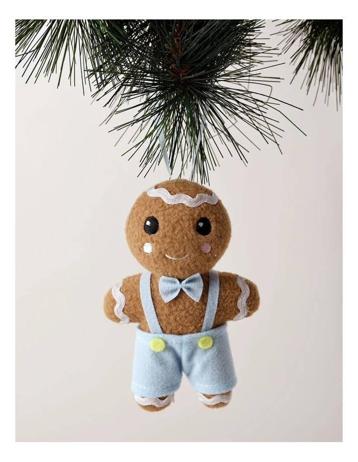 Candyland Christmas Assorted Plush Gingerbread Ornament 9cm in Multi image 2