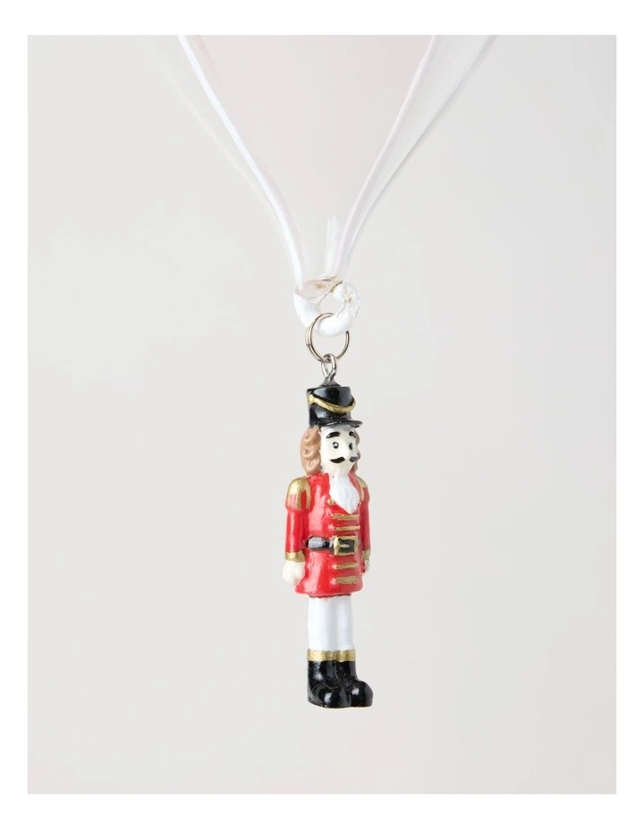 Heirloom Christmas Glass Hot Air Balloon with Basket 17cm in Red image 2
