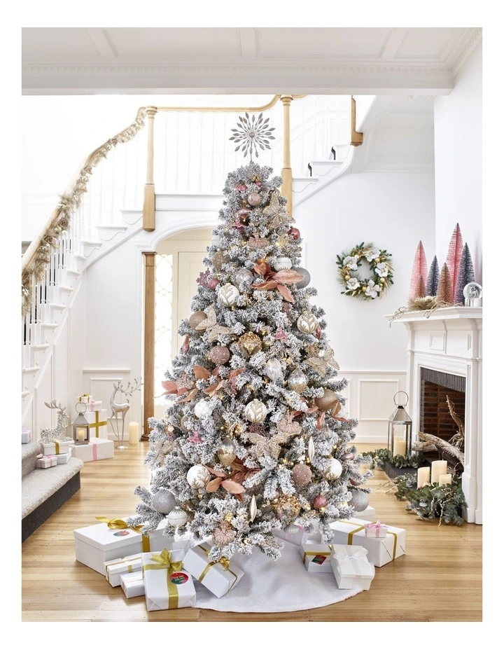 Luxe Christmas Glass Finial Bauble OrnamentClear: 14cm image 5