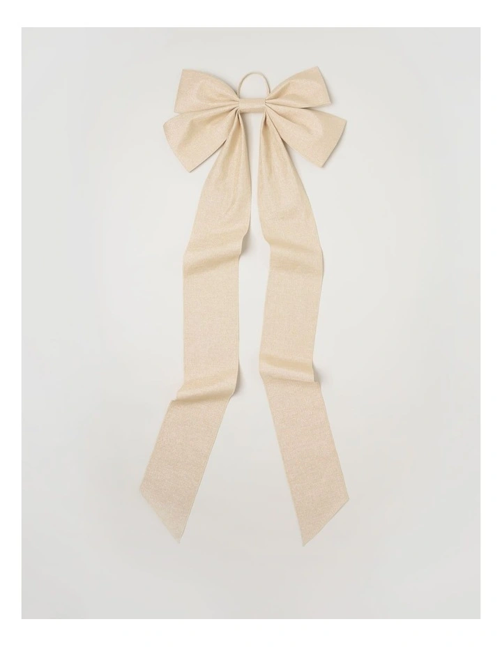 Eucalyptus Oversized Bow Tree Topper in Brown: 165cm image 1