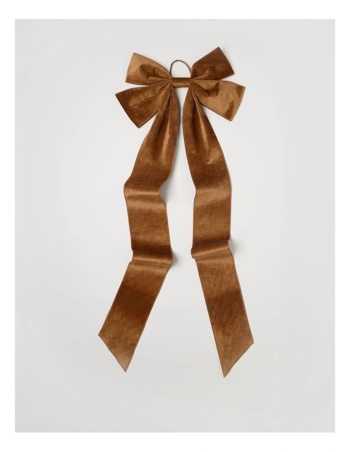 Harvest Oversized Bow Tree Topper in Bronze: 165cm image 1