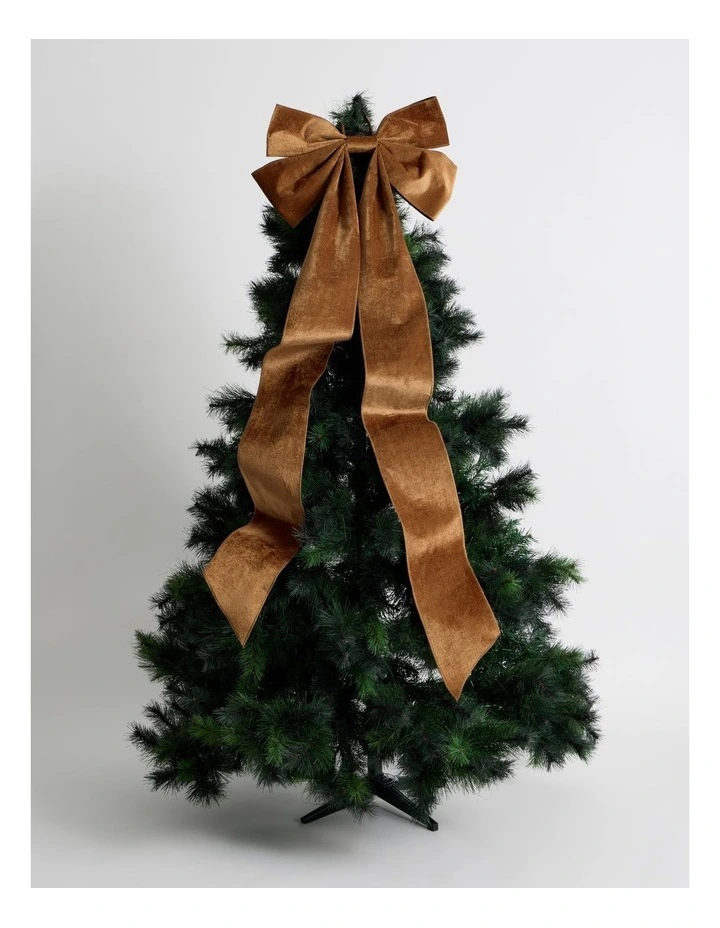 Harvest Oversized Bow Tree Topper in Bronze: 165cm image 2