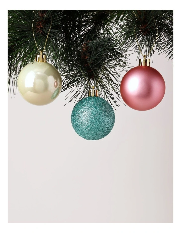 Candyland Christmas 50pk Shatterproof Ornaments 6cm in Pastel image 2