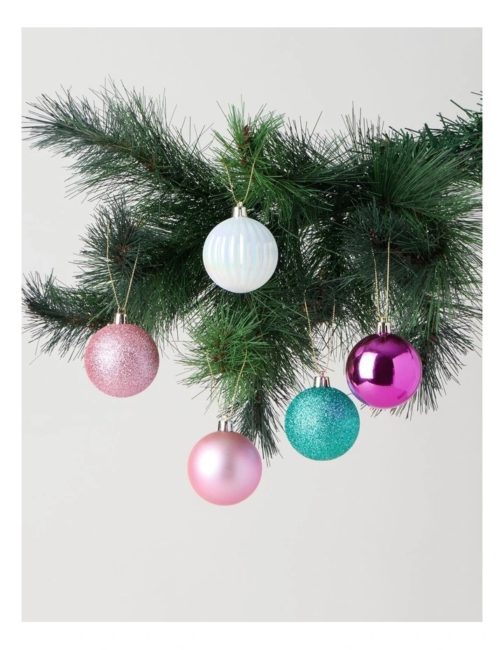 Nostalgia Shatterproof Ornaments 50pk in Multi: 6cm image 2