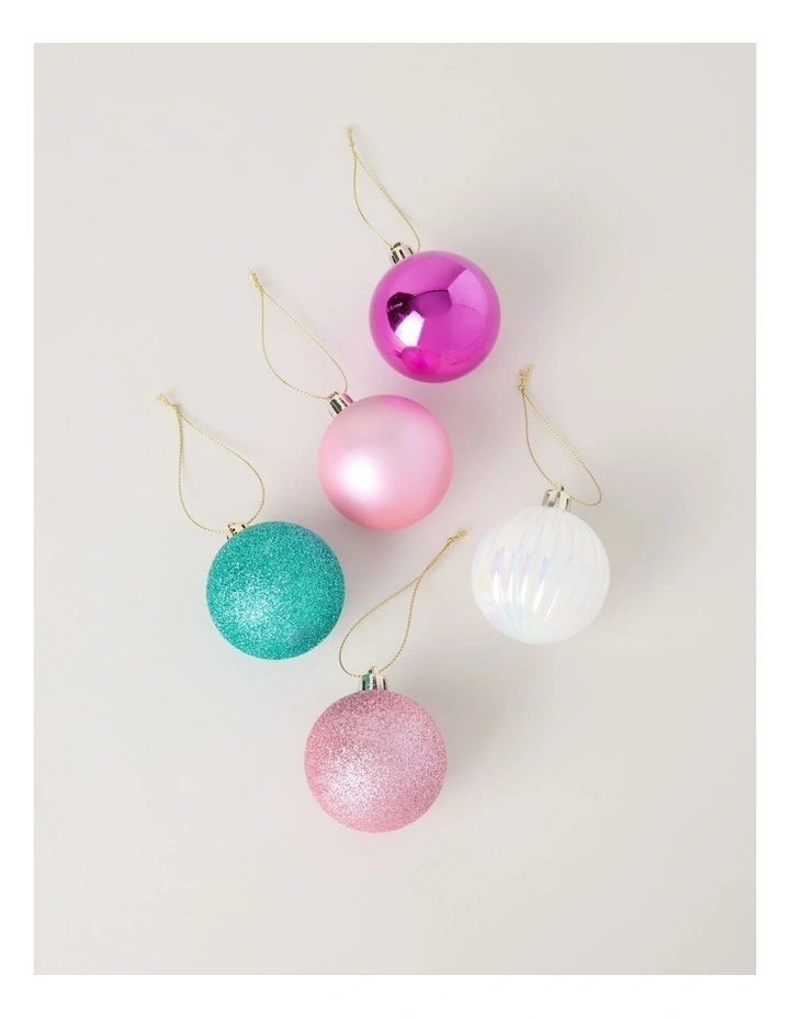 Nostalgia Shatterproof Ornaments 50pk in Multi: 6cm image 3