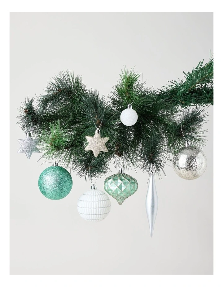 Eucalyptus Shatterproof Ornaments in Mixed Colours and Sizes: 50pk image 3
