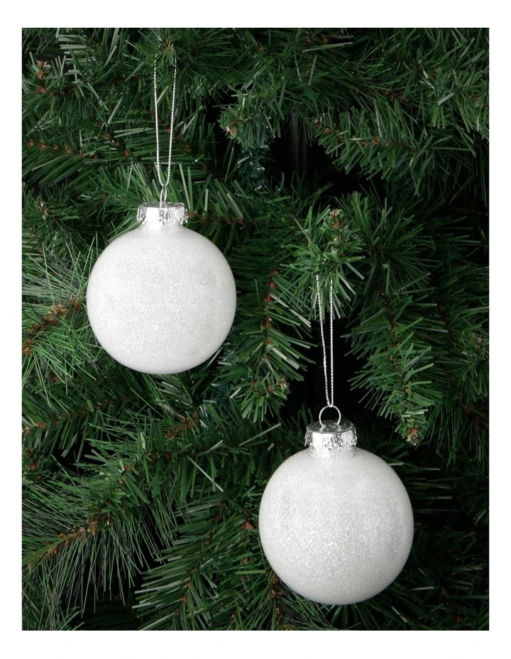 Australian House & Garden Eucalyptus White And Silver Baubles ...