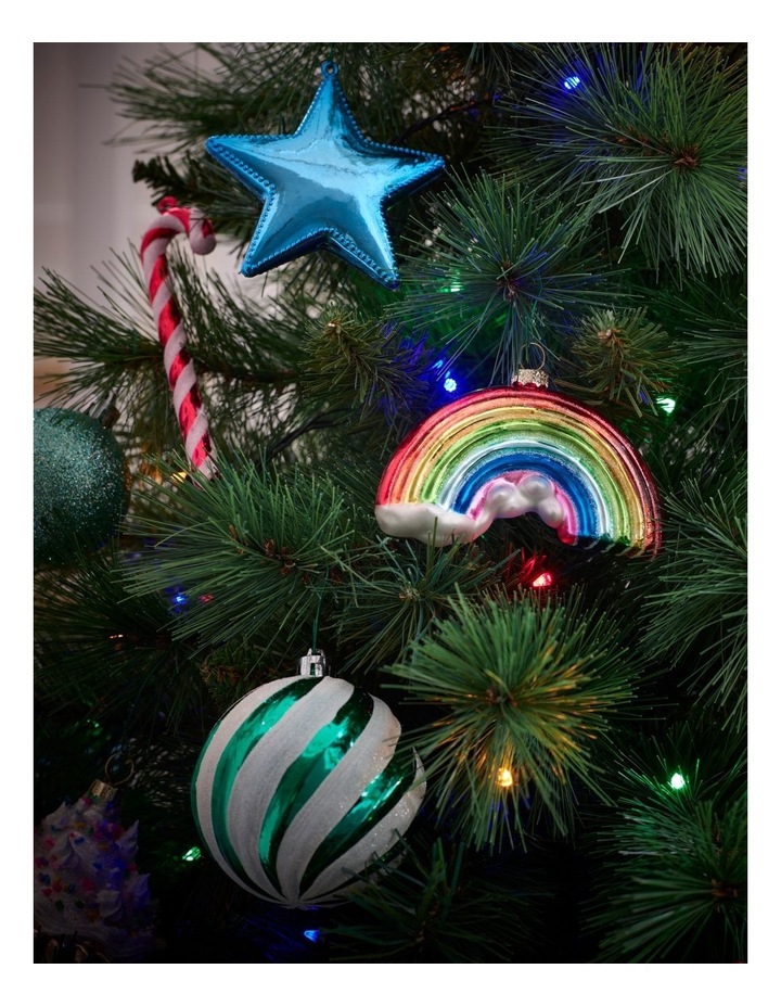 Candyland Christmas 6pk Candy Cane Ornaments 13cm in Red/White image 3